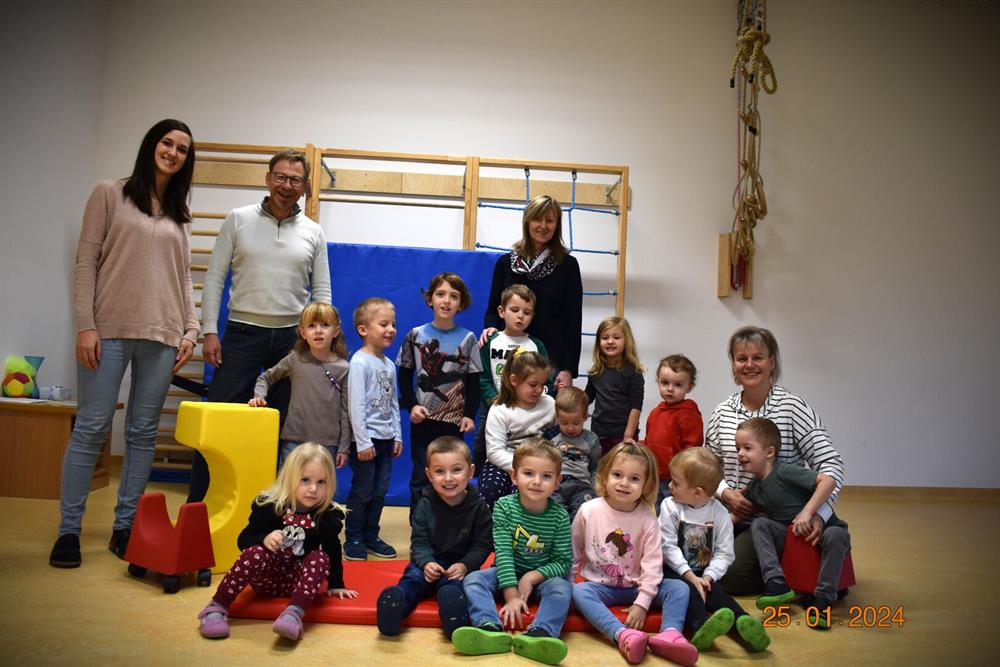Besuch des neuen Bürgermeisters im Kindergarten